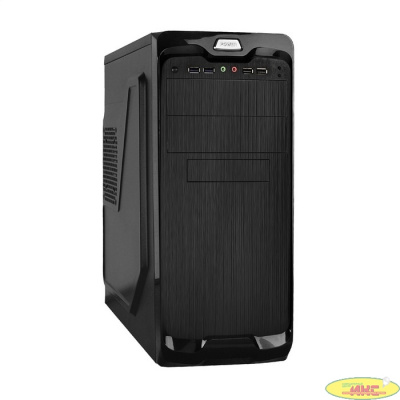 Exegate EX287030RUS Корпус Miditower  UN-604-UN600 (ATX, БП UN600 с вент. 12см, 2*USB+2*USB3.0, аудио, черный)