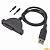 ORIENT UHD-302SL, USB 2.0 адаптер Slimline SATA для оптических приводов ноутбука, кабель подключения USB Type-A с винтами крепления (33337)
