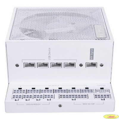 Lian Li  Блок питания  EG0850 / White / ATX 3.1, 850W, 80 PLUS Platinum, PCIe 5.1, APFC, USB HUB, 120mm FDB Fan, Fully Modular / G9P.EG0850.WE00.RU