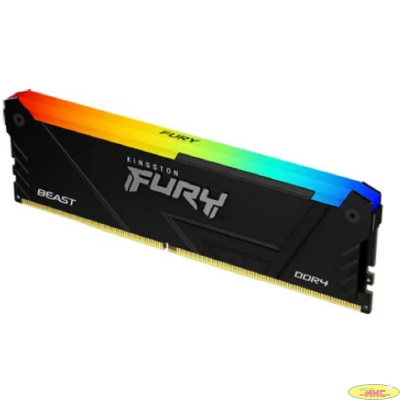 Память DDR4 32GB 2666MHz Kingston KF426C16BB2A/32 Fury Beast RGB RTL Gaming PC4-21300 CL16 DIMM 288-pin 1.2В dual rank с радиатором Ret